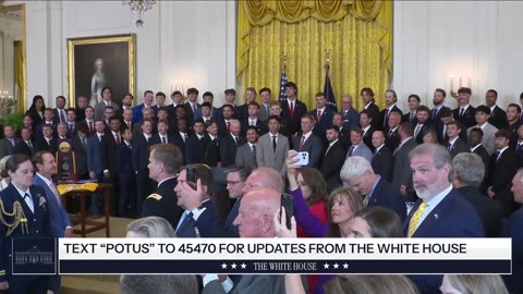 President Trump Participates in a Visit with the LSU and LSU Shreveport Baseball Champions