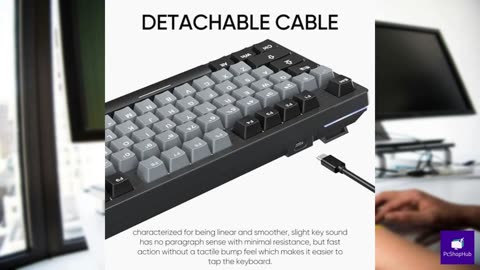 ARZOPA 75% Mechanical Gaming Keyboard Wired