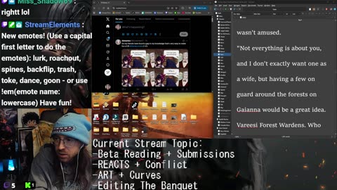 Beta Reading + REACTS + Commentary + Wheel of Time! Writing: Conflict | Art Arc Drawing: Trees | Blue Horror Stories #4 New !Subreddit