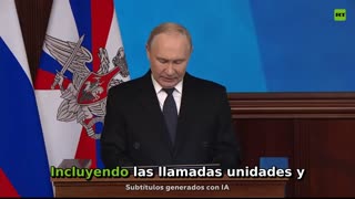Putin: "El Ejército ruso mantiene firmemente la iniciativa estratégica en toda la línea del frente"