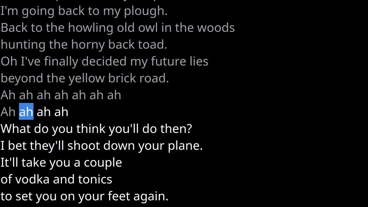 JOHN.Goodbye yellow brick road K