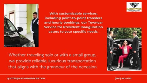 Towncar Service for President Inauguration Comfort Meets Elegance