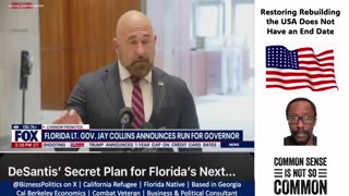 YouTuber: "Jay Collins Will Be Florida's Next Governor; RINO Byron Donalds NOT QUALIFIED"