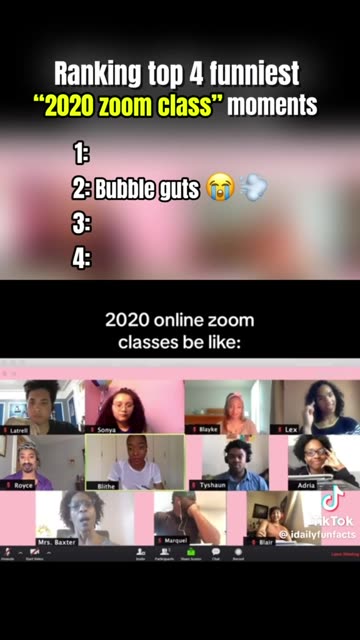 Ranking top 4 funniest "2020" zoom class" moments