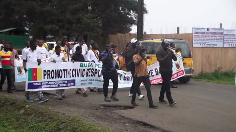 Cameroon ruling party marches in Buea ahead of opposition protest