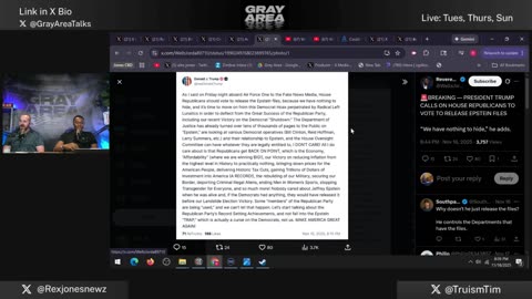 Gray Area LIVE #22: Marjorie Taylor Greene EXPLODES - House Votes on Epstein Files!