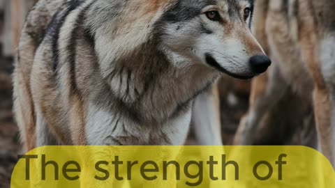 The strength of the wolf is in the pack, but the strength of the pack is in the wolf