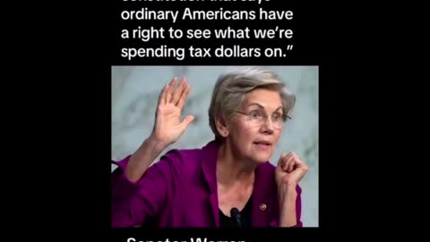 Elizabeth Warren on Your Tax Dollars