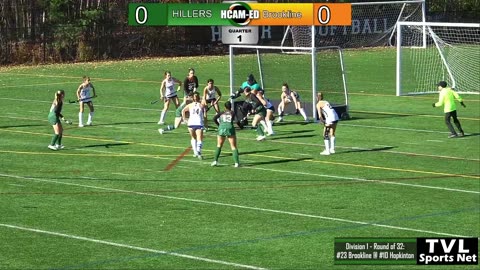 Hopkinton Hillers Field Hockey defeats Brookline in Round of 32 Nov 1st 2025