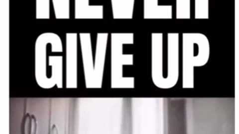 NEVER, NEVER GIVE UP! UNLESS YOU ARE A DEM AND CORNERED!!! HA HA