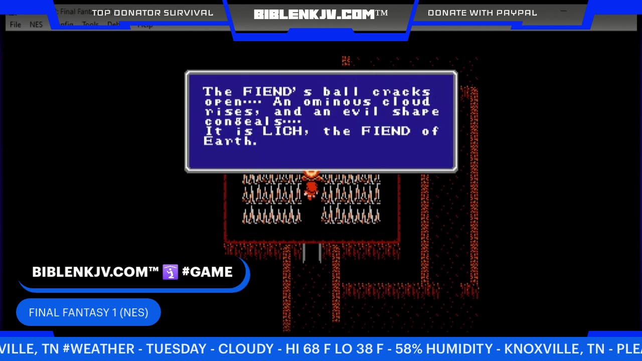 BIBLENKJV.COM™ 🛐 FINAL FANTASY 1 Pt 6 #GAMES #NES #LIVE