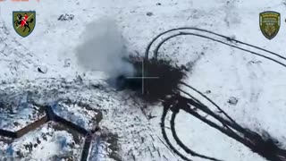 🔥👀 Destruction of Russian T-90 tank!