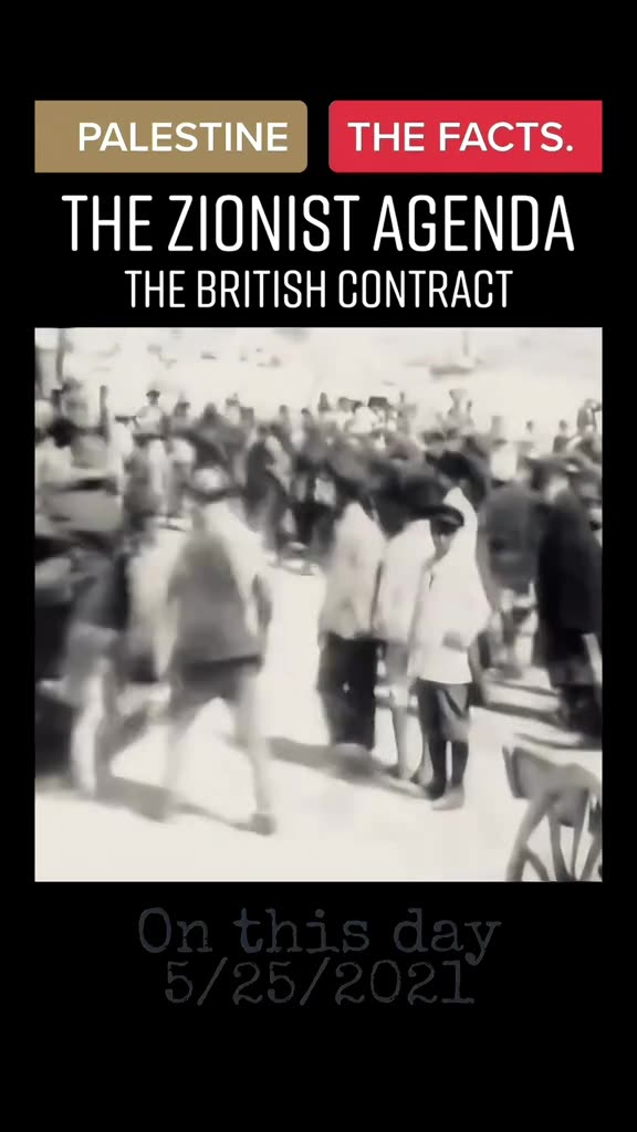 The British contract with Eastern European settlers in Palestine