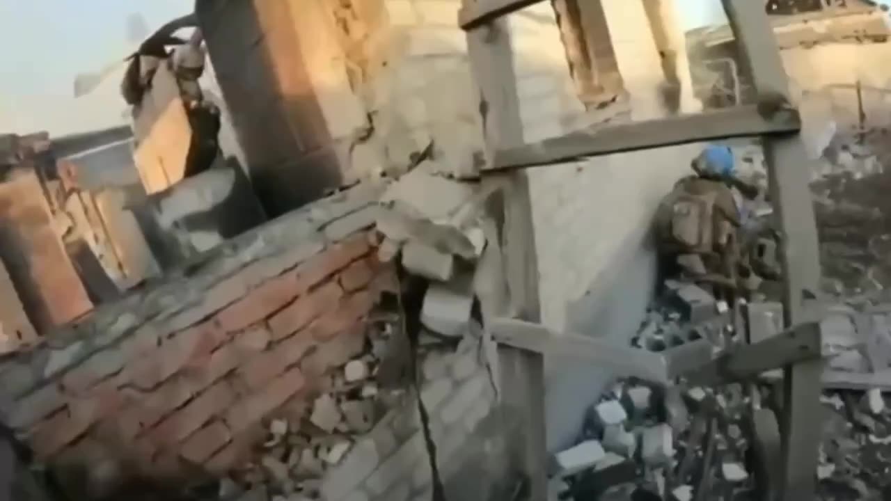 A full fragment of the battle in which a helmet saved Ukrainian soldier from