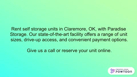 storage units claremore ok