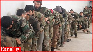 Large number of Assad's armed servants surrendered to security forces of new Syrian government