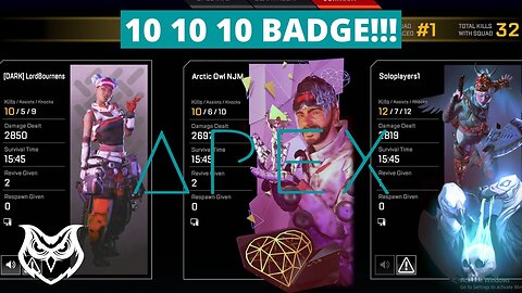 FINALLY got the 10 10 10 badge! | Apex Legends