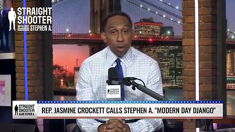 Stephen A. Smith CALLS OUT Jasmine Crockett for "Django" Comment