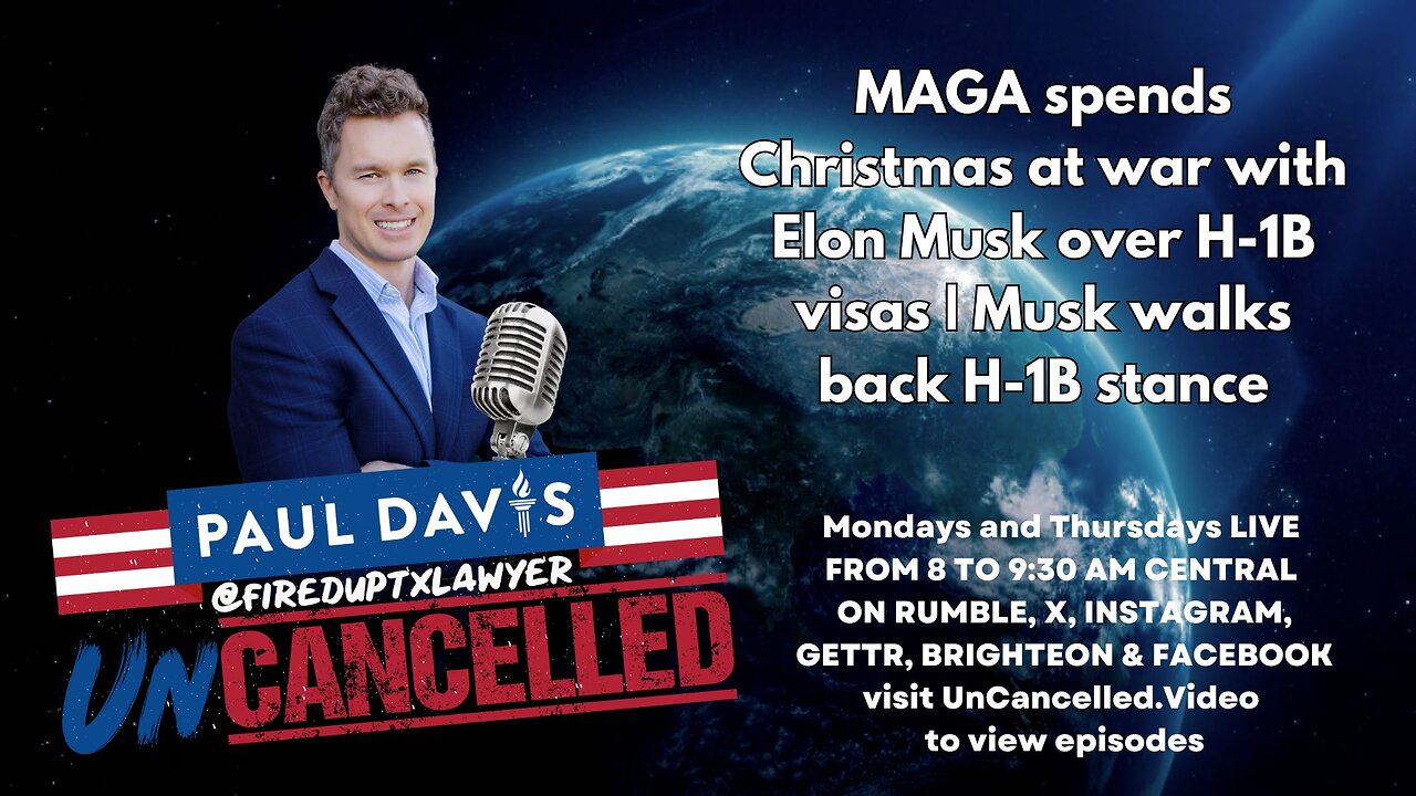MAGA spends Christmas at war with Elon Musk over H-1B visas | Musk walks back H-1B stance