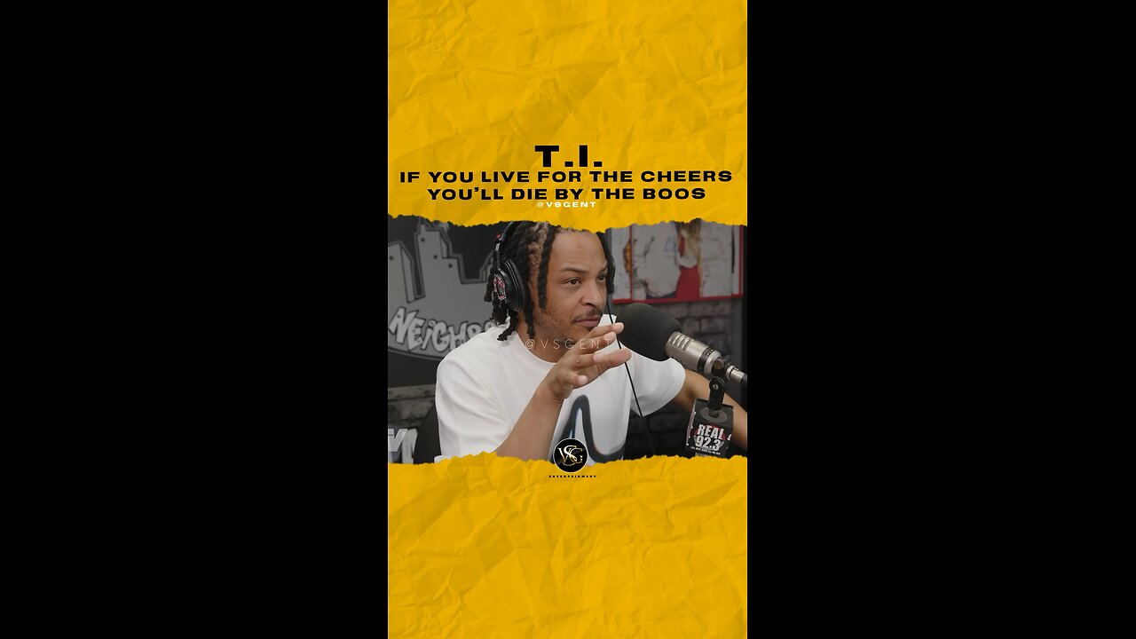 @tip If you live for the cheers you’ll die by the boos