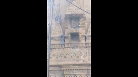 ancient abandoned hindu temple ramachandra mandir about 250 years old karachi pakistan