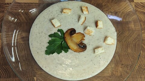 [REAL TIME] Full Process: Velvety Mushroom Cream Soup | ASMR No Talking