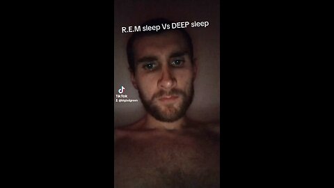 R.E.M sleep Vs DEEP sleep
