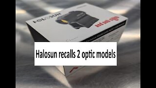 Holosun recalls red dot