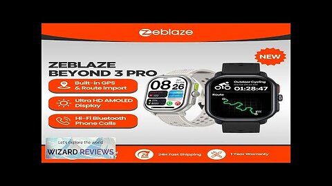 New Zeblaze Beyond 3 Pro GPS Smart Watch Built-in GPS & Route Review