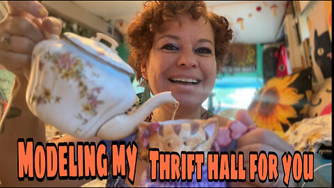 Modeling my thrift Haul for you 💃🏻