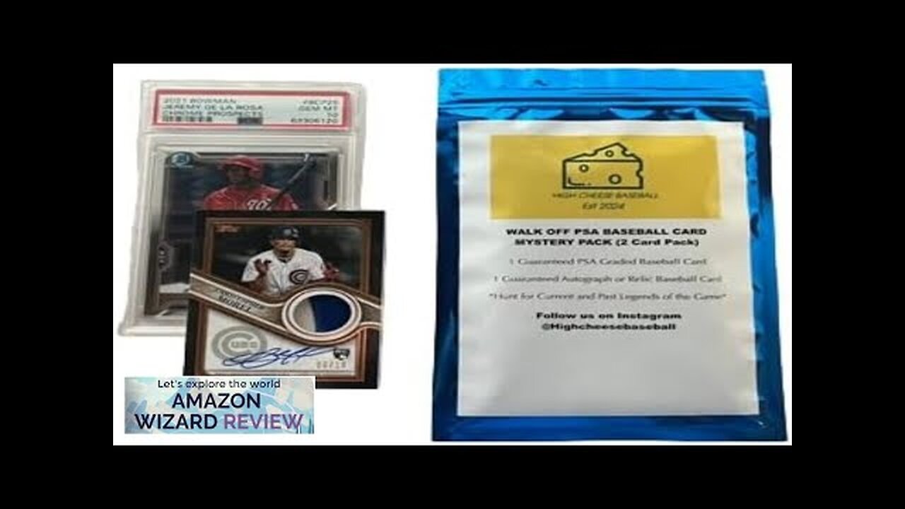 Baseball Card Walk Off Mystery Pack 2 Cards 1 PSA Card 1 Review