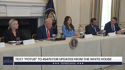 POTUS hosts independent journalists for an Antifa roundtable.