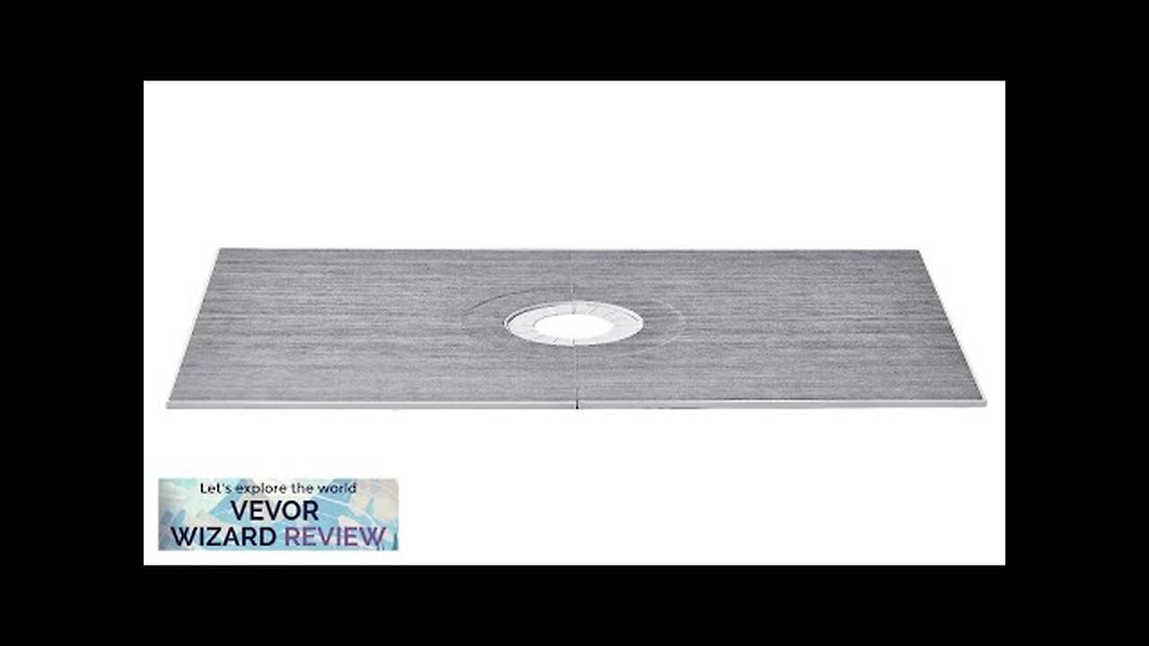 VEVOR Shower Curb Kit 60"x38" Shower Pan Kit with 6.3" Central Drain Review