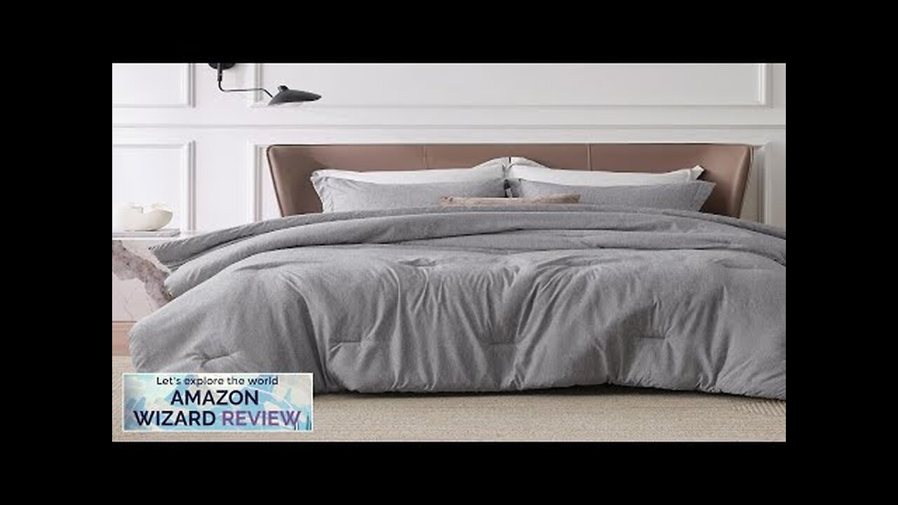 Bedsure Twin Extra Long Comforter Set Dorm Bedding Dark Grey Twin Review