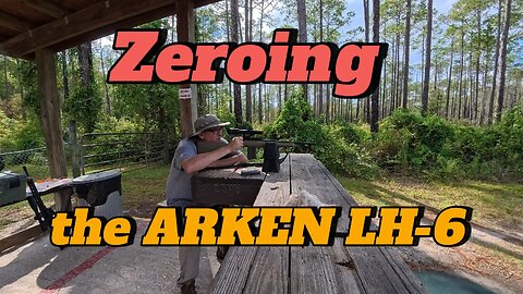 Sighting in my ARKEN SCOPE on my RUGER RANCH RIFLE
