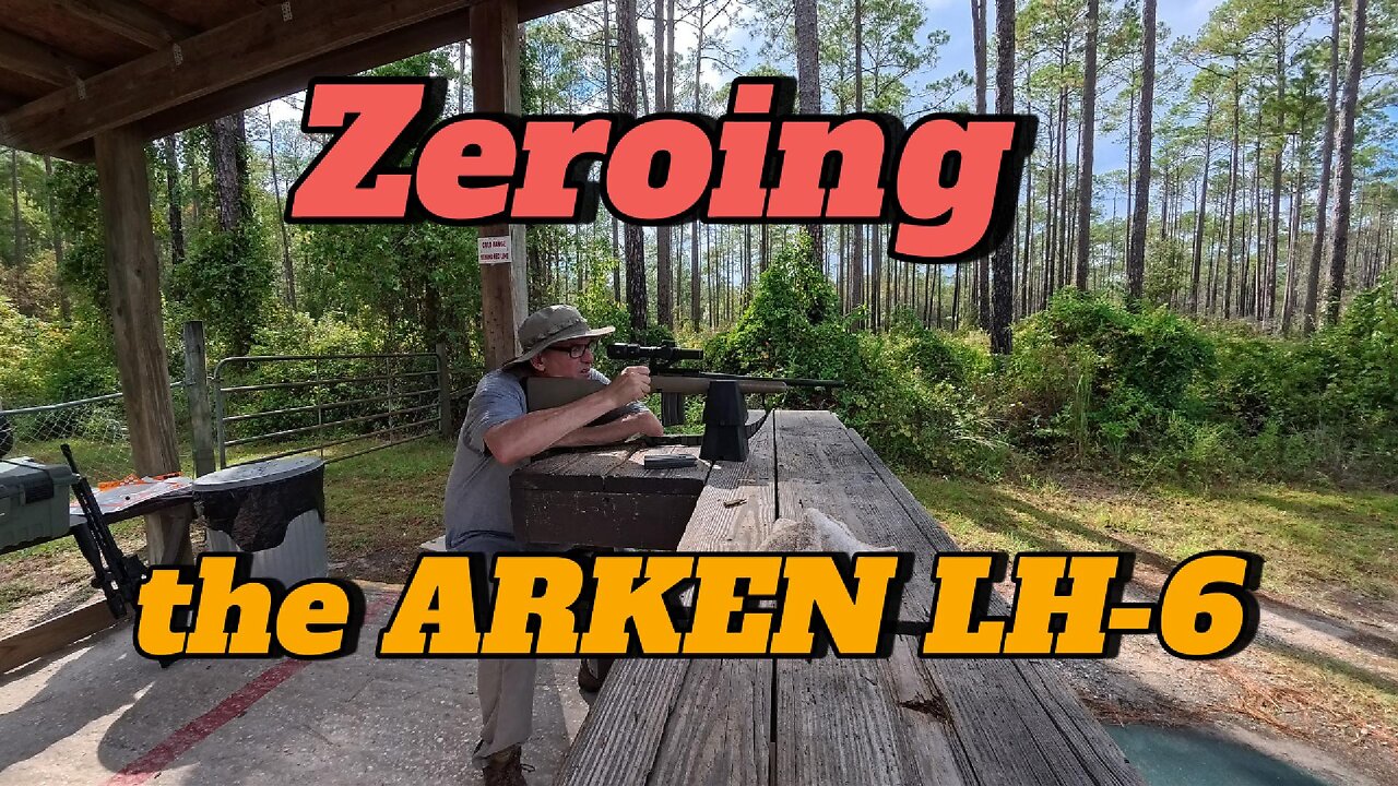 Sighting in my ARKEN SCOPE on my RUGER RANCH RIFLE