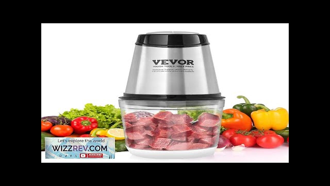 VEVOR Food Processor Electric Meat Grinder with 4-Wing Stainless Steel Blades 2.5 Review