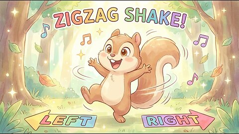 Skip Squirrel’s Zigzag Shake 🐿️ | Left Right Dance Song for Kids | Wiggle Wednesday
