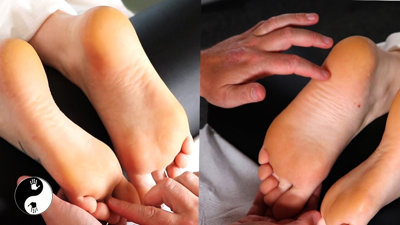 [ASMR] Tingly Light touch Foot Tracing With Relaxing Music To Melt Your Stress & Anxiety