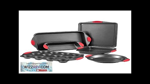 Baking Pan Set 6-Piece Nonstick Carbon Steel Bakeware Set with Silicone Handle Review