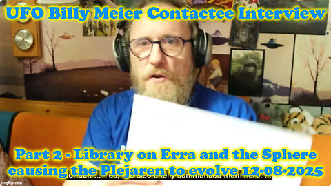 UFO Billy Meier Interview - Part 2 - Library on Erra and the Sphere causing the Plejaren to evolve