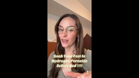 Soaking Your Feet In Hydrogen Peroxide At Night Helps To Reset Your Immune System