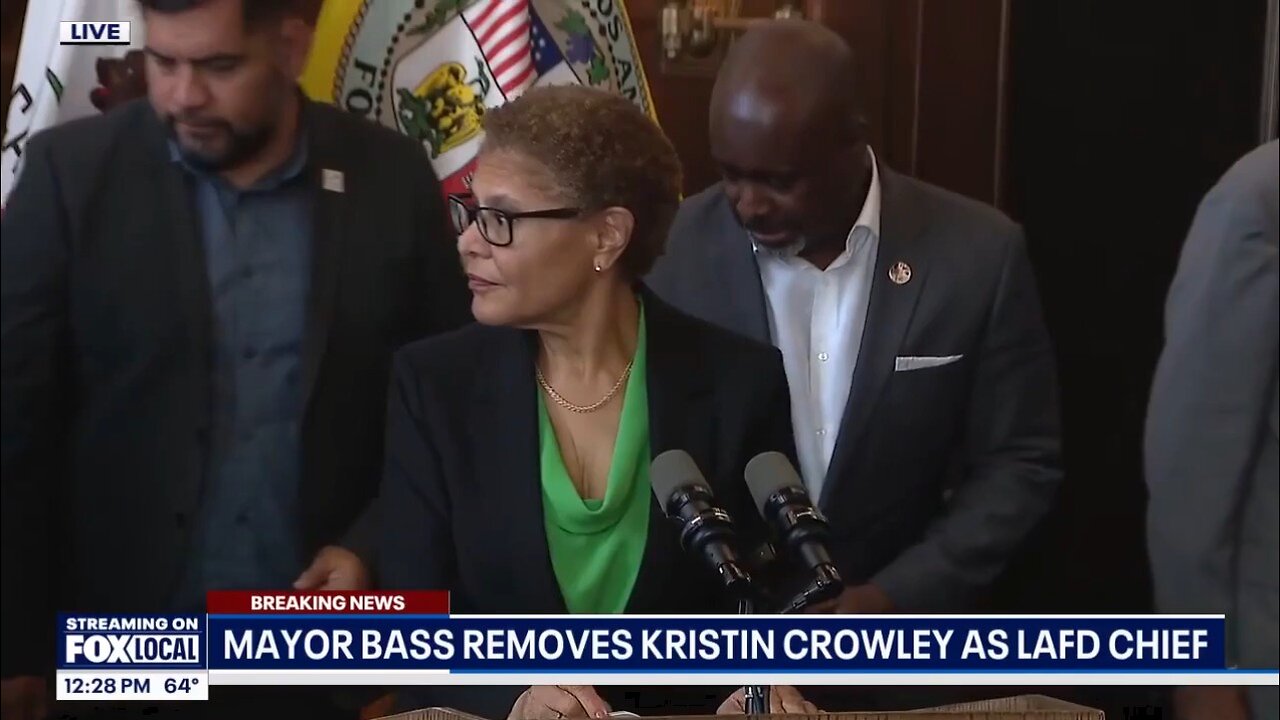 Los Angeles Mayor Karen Bass sacks fire chief who said city failed residents in wildfires