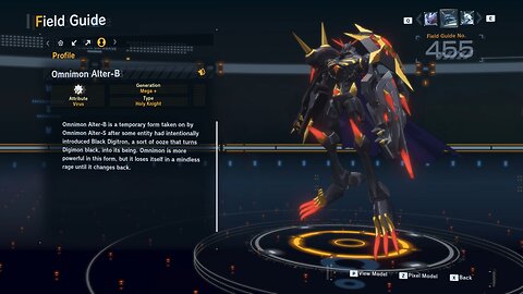 omnimon alter-b all digivolution/de-digivolution/profile Digimon Story Time Stranger