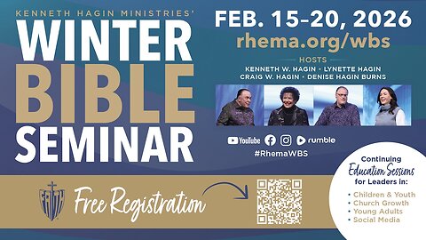 You're Invited to Kenneth Hagin Ministries' Annual Winter Bible Seminar,‬ Feb. 15-20, 2026