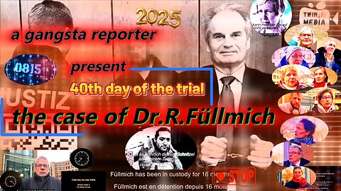 Now it's getting ghetto . the case of Dr.R.Füllmich . a gangsta reporter