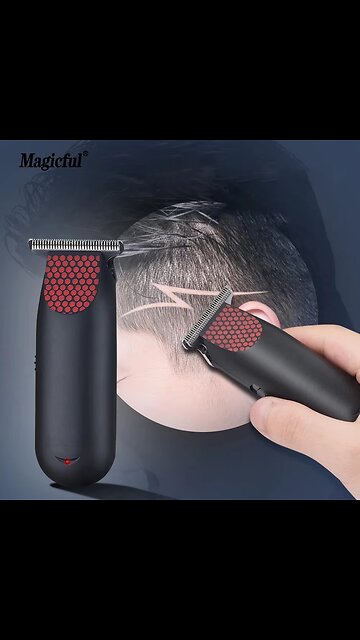 Professional Mini Rechargeable Bald Clipper 0 MM T Steel Blade