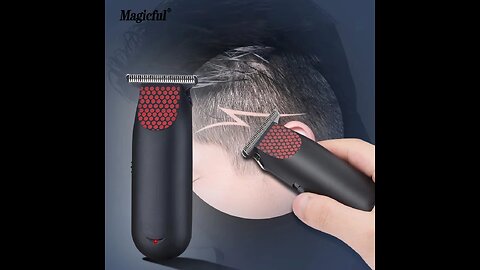 Professional Mini Rechargeable Bald Clipper 0 MM T Steel Blade