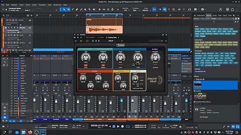 Fender Studio Pro 8 on KDE Neon Plasma desktop running on an old HP Pavilion laptop from 2015
