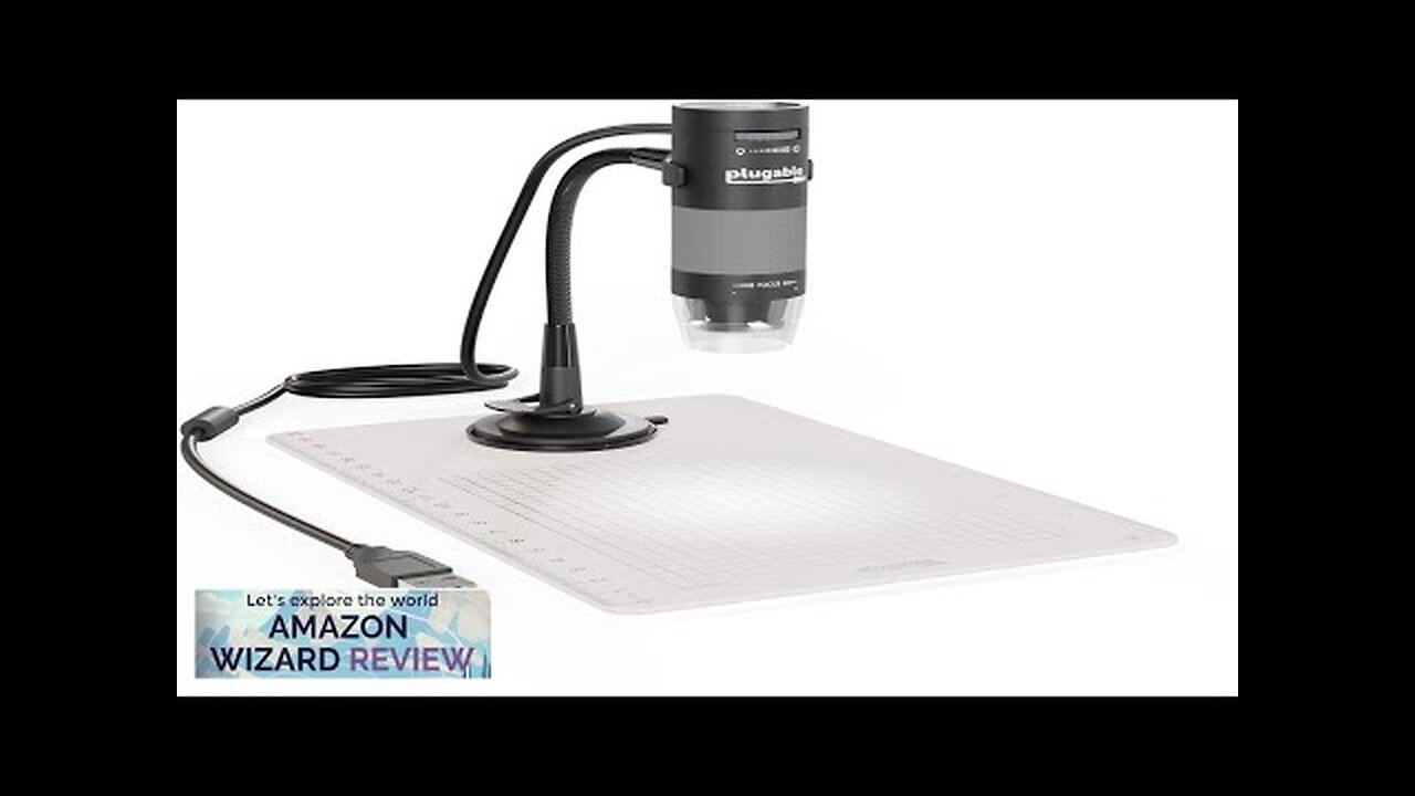 Plugable Digital Microscope with Flexible Arm Observation Stand Compatible with USB Review